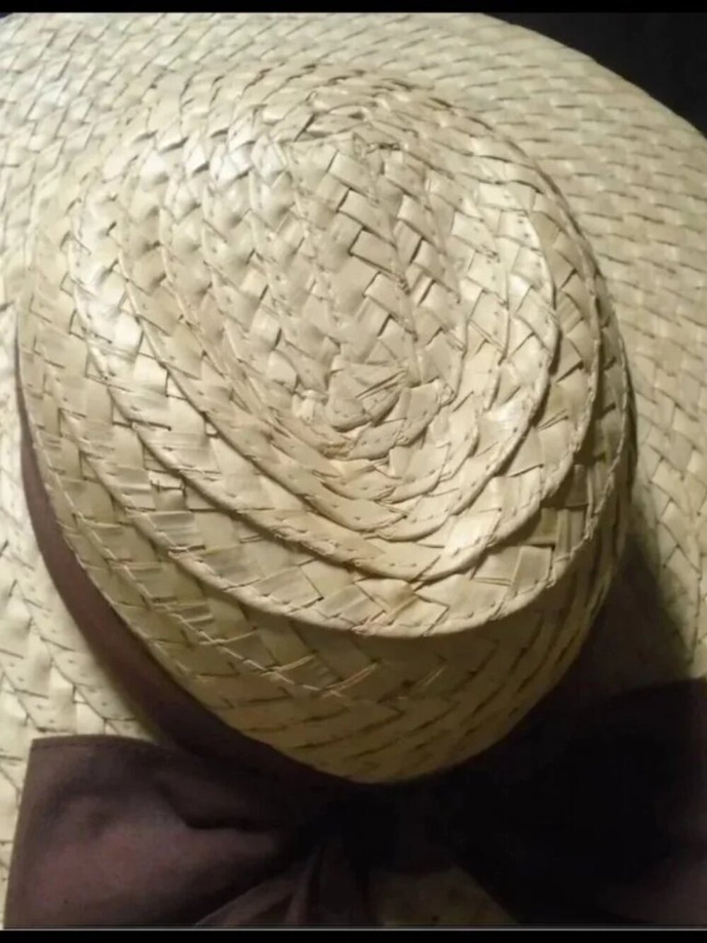 Vintage Wide Brim Hat Platter French Countryside Provencal High Fashion View 6